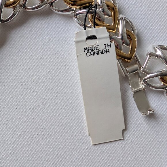 Vintage Multi-Tone Gold & Silver Necklace - Picture 4 of 4